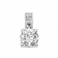 Срібна підвіска з фіанітами (1PE46136)