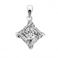 Срібна підвіска з фіанітами (1PE66799)