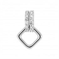 Срібна підвіска з фіанітами (30159)