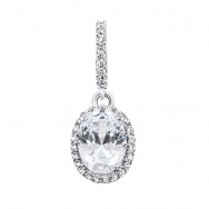 Срібна підвіска з фіанітами (3953р-CZ)