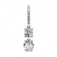 Срібна підвіска з фіанітами (3955р-CZ)