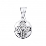 Срібна підвіска з фіанітами (TP163016)