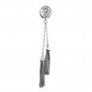 Срібна підвіска з фіанітом (500477/2-КР)