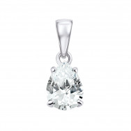 Срібна підвіска з фіанітом (930077б)