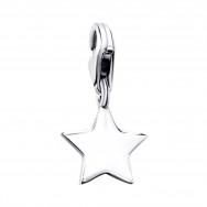 Срібна підвіска (шарм) Зірка (574П.Rh)
