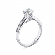 Срібна каблучка з фіанітами (1RI57743)