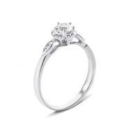 Срібна каблучка з фіанітами (1RI59832)