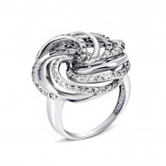 Срібна каблучка з фіанітами (с11644)