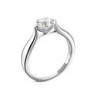 Срібна каблучка з фіанітом (8028 Р)