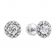 Срібні пусети з фіанітами (2638/9р-CZ)