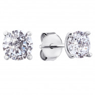 Срібні пусети з фіанітами (2647/9р-CZ)