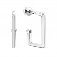 Срібні пусети з фіанітами (82809б)