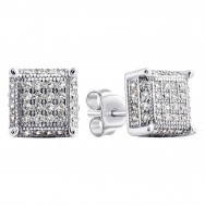 Срібні пусети з фіанітами (GE0254-04)