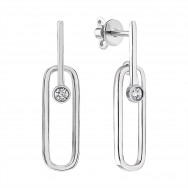 Срібні пусети з фіанітами (СП147(зв)с)