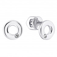 Срібні пусети з фіанітами (СВ1838)