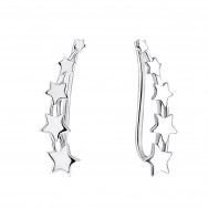 Срібні сережки-кафи (ВС-107р)