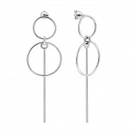 Срібні сережки-підвіски (25012/45)