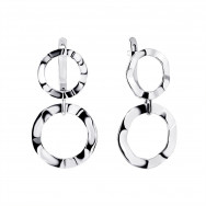 Срібні сережки-підвіски (82123)