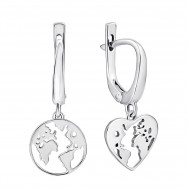 Срібні сережки-підвіски  (СБ661(зв)с))