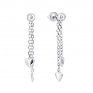 Срібні сережки-підвіски Серце (2229/1р)