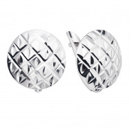 Срібні сережки з алмазною гранню (02915-18/12/3)