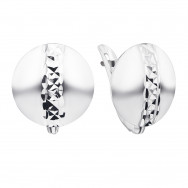 Срібні сережки з алмазною гранню (02915-5/12/3)