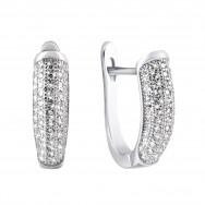 Срібні сережки з фіанітами (СК2Ф/208)