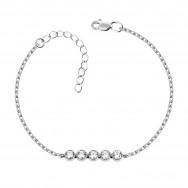 Срібний браслет з фіанітами (75145б)