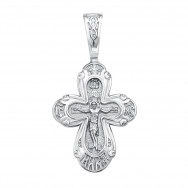Срібний хрестик. Розп'яття Христове (с31410)