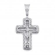 Срібний хрестик. Розп'яття Христове (с31443)