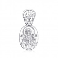 Срібна підвіска-ладанка без вставки. Артикул 35262/12/1