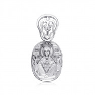 Срібна підвіска-ладанка без вставки. (35263/12/1)