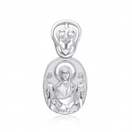 Срібна підвіска-ладанка без вставки. (35265/12/1)