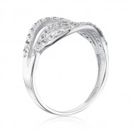 Срібна каблучка з фіанітами (001062/12/1/43)