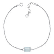 Срібний браслет з жадеїтом (SL00031-B/12/7953)