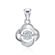 Срібна підвіска з фіанітом (SP00341-P/12/1)