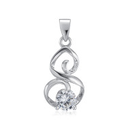 Срібна підвіска з фіанітом (SP01040-P/12/1)