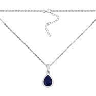 Срібне кольє з crystal (SP22365)