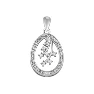 Срібна підвіска з фіанітами (SZDP03935)