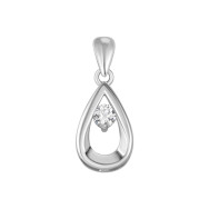 Срібна підвіска з фіанітом (SZDP03764)