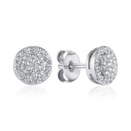 Срібні пусети з фіанітами SZDE00423-E/12/1