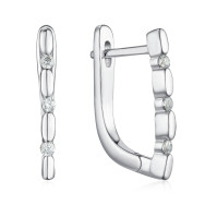 Срібні сережки з фіанітами SZDE15120-E/12/1