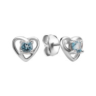 Срібні пусети з топазом swiss (SZDE75966)