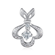 Срібна підвіска з фіанітами SZDN08741-P/12/1