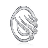 Срібна підвіска з фіанітами SZDP00426-P/12/1