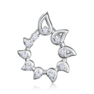 Срібна підвіска з фіанітами SZDP00553-P/12/1