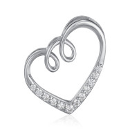 Срібна підвіска з фіанітами SZDP00577-P/12/1