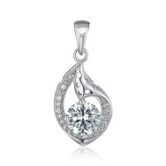 Срібна підвіска з фіанітами SZDP01777-P/12/1