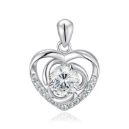 Срібна підвіска з фіанітами SZDP01799-P/12/1
