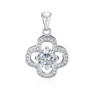 Срібна підвіска Конюшина з фіанітами (SZDP01832-P/12/1)